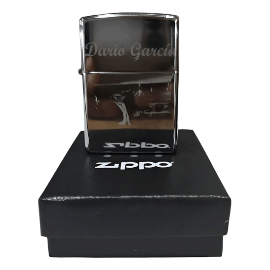 Encendedor Zippo Original En Oferta Por Errores De Grabado - Cromado Espejo