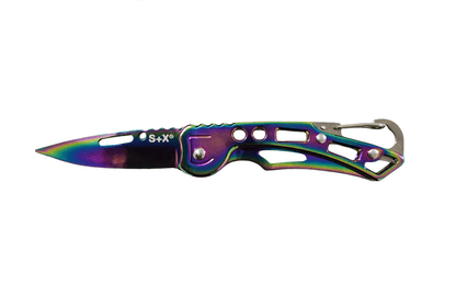 Elegante Navaja Marca S+x Plegable De Acero Inoxidable - Tornasol