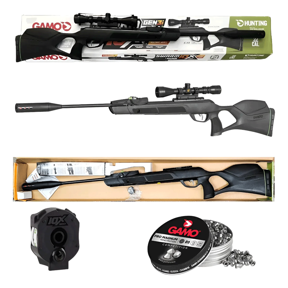 Gamo Swarm Magnum (5.5mm) Gen3 10x Mira 3-9x40 Negro 5.5 Mm