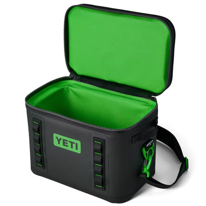 YETI  - Cooler Hielera Flexible Hopper Flip 18 Black/canopy Green