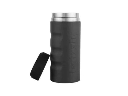 Portalatas Marca Grizzly Charcoal Grip Slim Bote Delgado 12oz