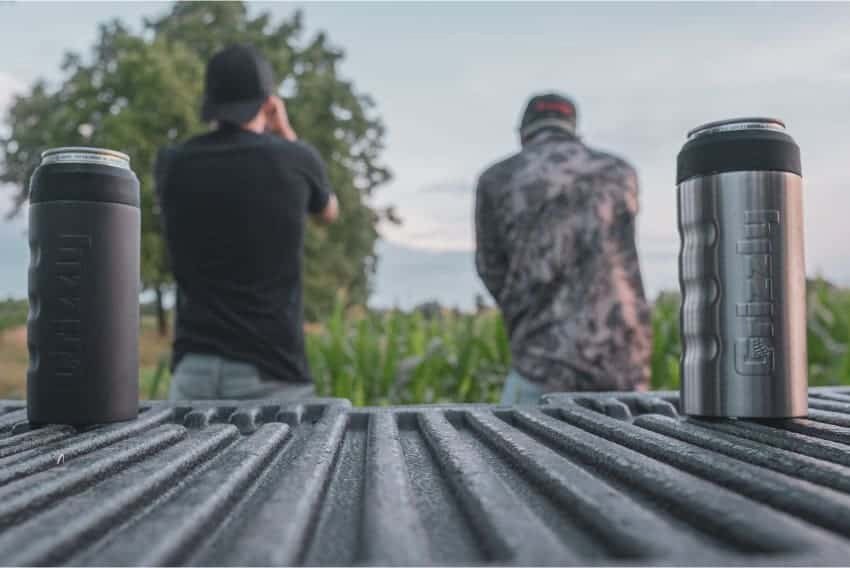 Portalatas Marca Grizzly Grip Slim Can Bote Delgado 12oz