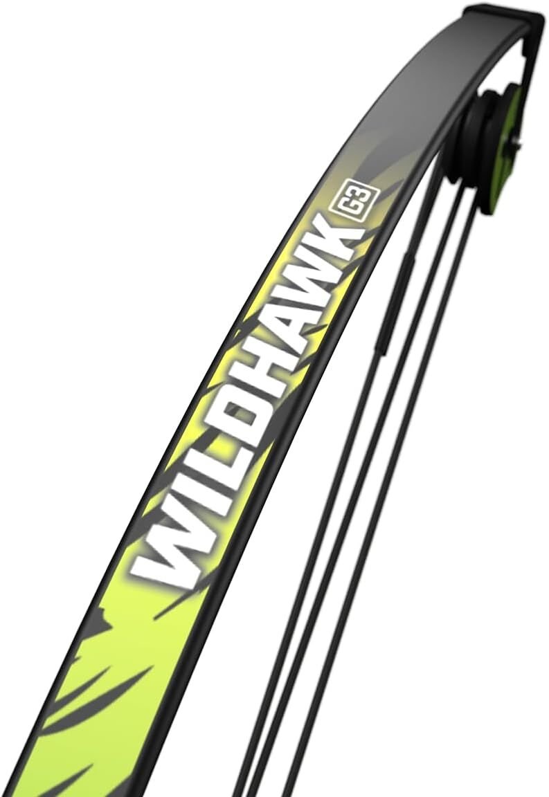 Arco Barnett Compuesto Juvenil Wildhawk Con 2 Flechas 15 Lbs - Verde - SUIZA + XTREME