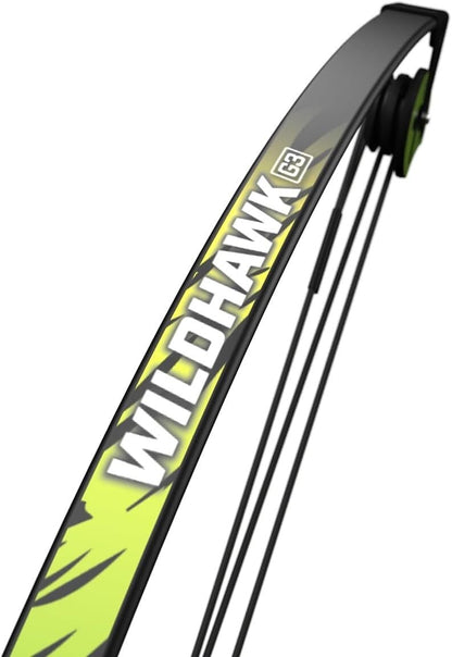 Arco Barnett Compuesto Juvenil Wildhawk Con 2 Flechas 15 Lbs - Verde - SUIZA + XTREME