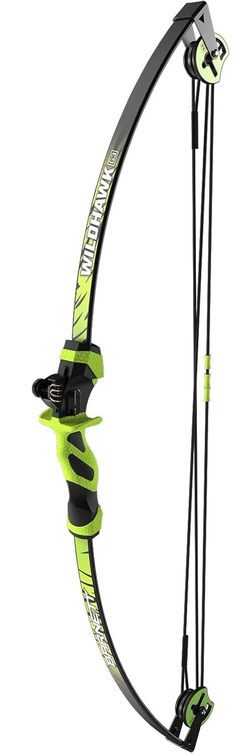 Arco Barnett Compuesto Juvenil Wildhawk Con 2 Flechas 15 Lbs - Verde - SUIZA + XTREME