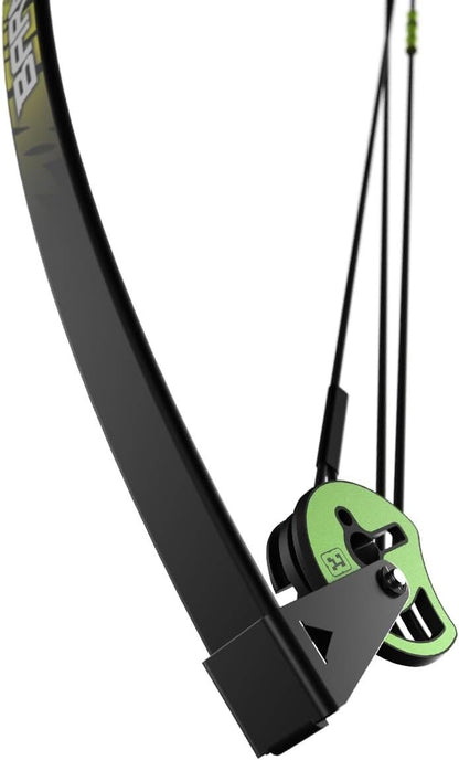 Arco Barnett Compuesto Juvenil Wildhawk Con 2 Flechas 15 Lbs - Verde - SUIZA + XTREME