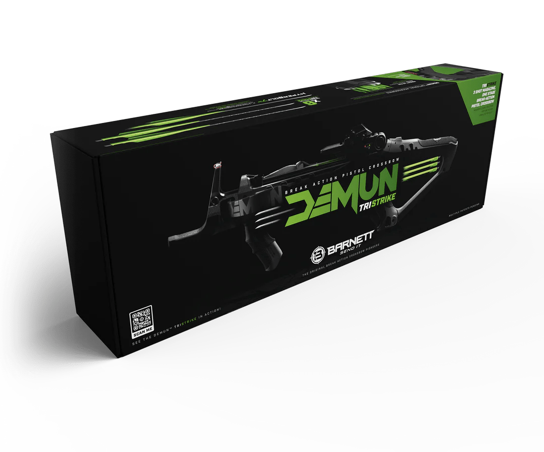 Ballesta Barnett Demun Tri Strike Negra 180 Ft/s Con Flechas - SUIZA + XTREME