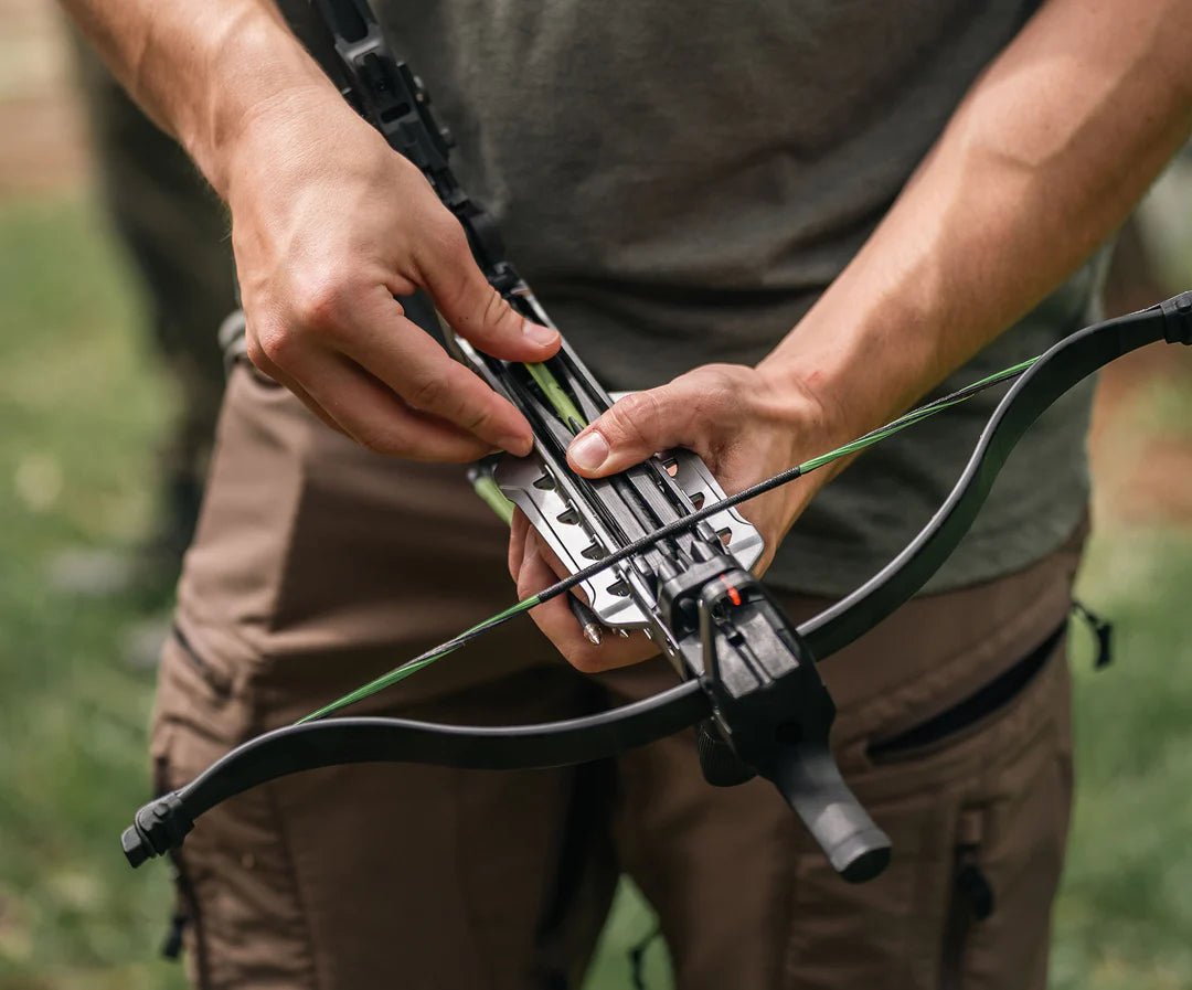 Ballesta Barnett Demun Tri Strike Negra 180 Ft/s Con Flechas - SUIZA + XTREME
