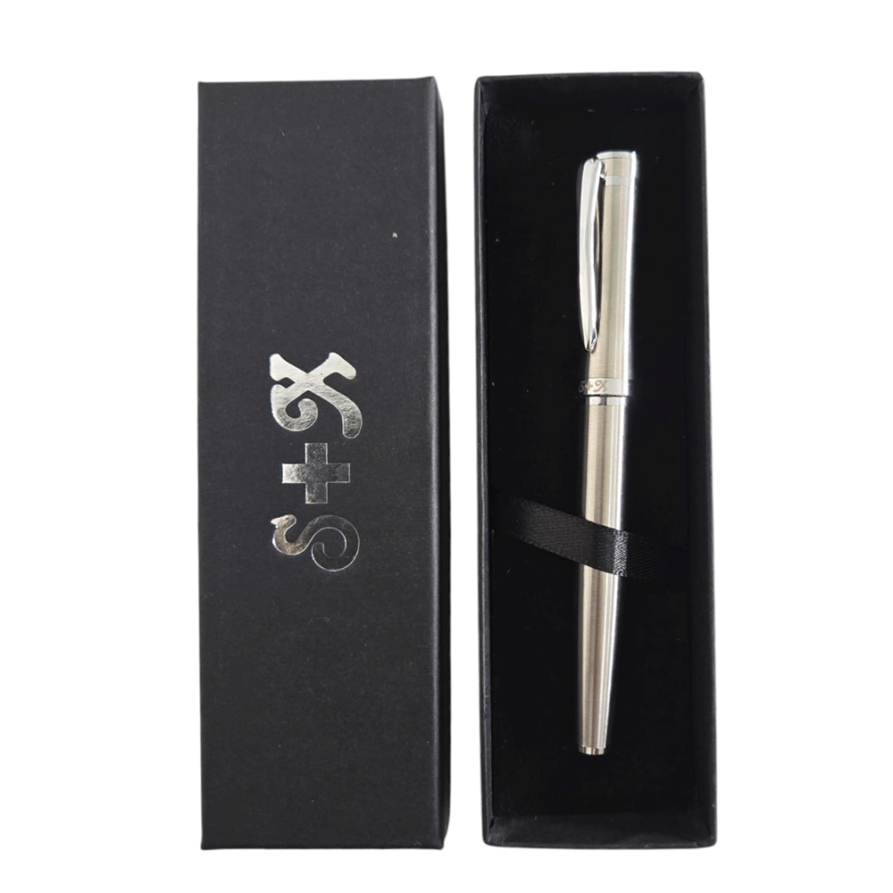 Boligrafo Pluma en estuche S+X - Cromo - SUIZA + XTREME