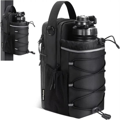 Bolsa bandolera magnética para botella de agua, ajustable, de gran capacidad, para gimnasio, con correa para el hombro, portátil, para deportes - SUIZA + XTREME