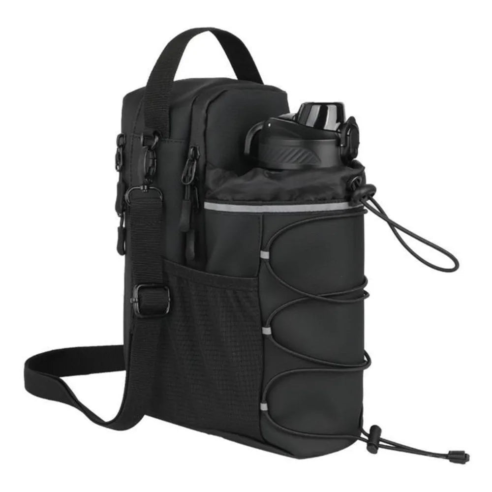 Bolsa bandolera magnética para botella de agua, ajustable, de gran capacidad, para gimnasio, con correa para el hombro, portátil, para deportes - SUIZA + XTREME