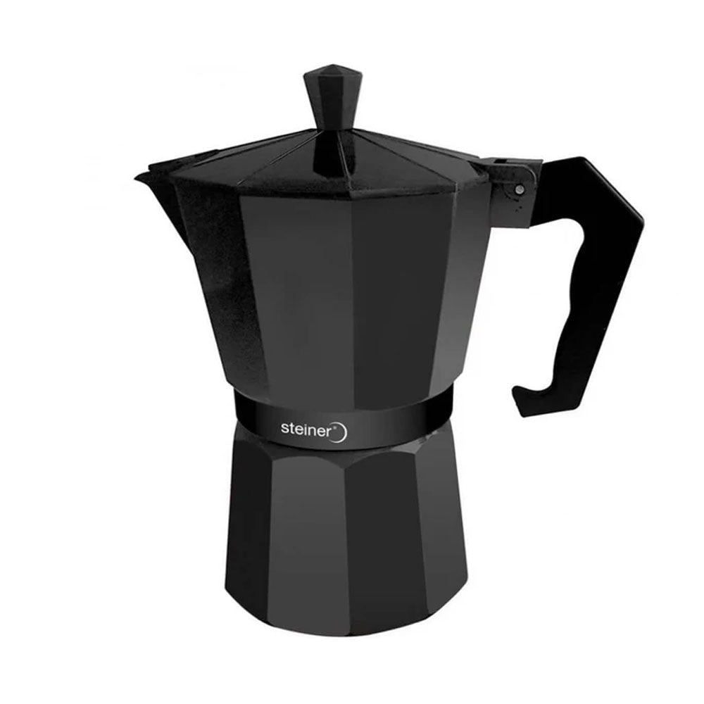 Cafetera Steiner Moka | Espresso 6 Tazas ST1002BK - SUIZA + XTREME