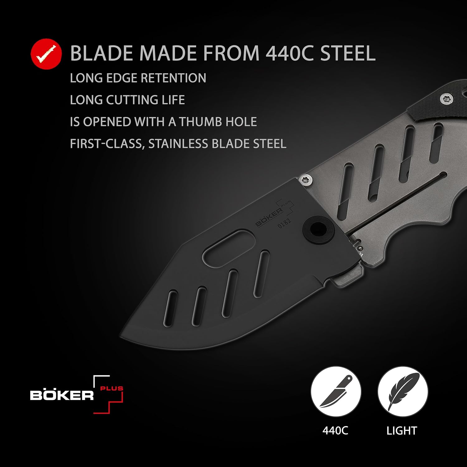 Collar Navaja Boker Con Clip Acero .440 Super Calidad - SUIZA + XTREME