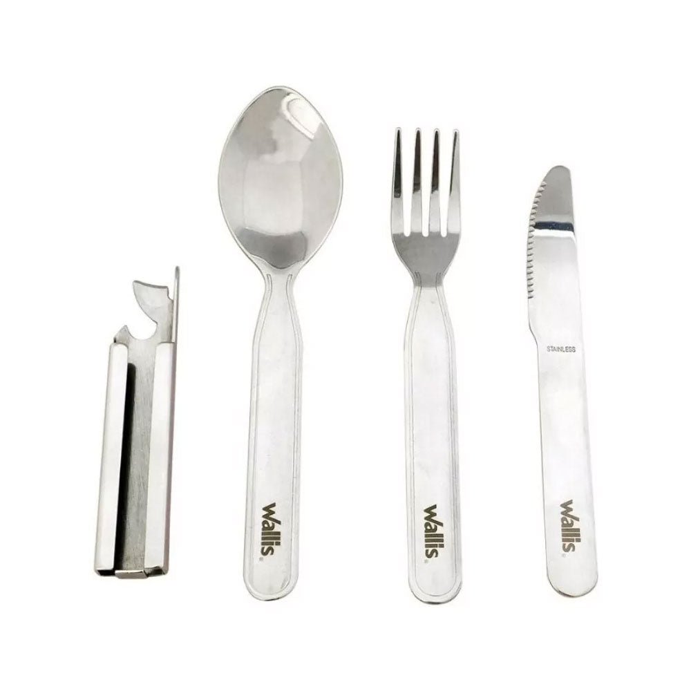 Cubiertos Para Campismo 6 Usos, Desprendible 4 Piezas Wallis - SUIZA + XTREME