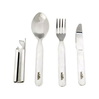 Cubiertos Para Campismo 6 Usos, Desprendible 4 Piezas Wallis - SUIZA + XTREME