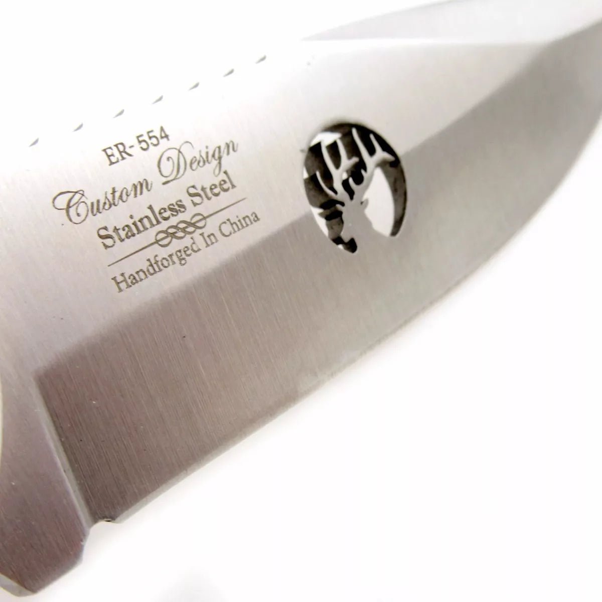 Cuchillo De Caceria Full Tang Elk Ridge 554 Camo Con Personalizado Laser en la hoja - SUIZA + XTREME