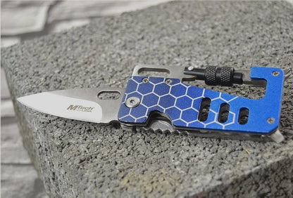 Navaja Multiusos M-tech Usa Azul Tipo Tarjetero - MT-989BL