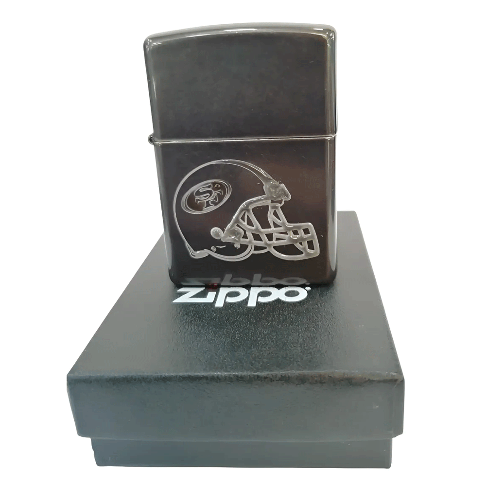 Encendedor Zippo Original En Oferta Por Errores De Grabado - Cromo 49ers - SUIZA + XTREME