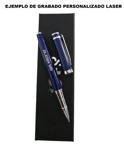 Bolígrafo S+X  Con Grabado De Nombre Permanente - Azul