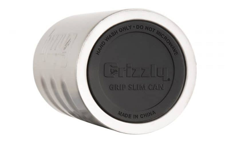 Portalatas Marca Grizzly Grip Slim Can Bote Delgado 12oz