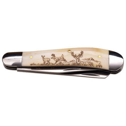 Navaja Elk Ridge - Gentleman's Knife - Trapper - ER-220DR - Con Personalizado Laser en la Hoja