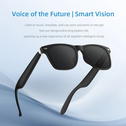 Gafas inteligentes con Bluetooth, audio, música, llamadas, lentes polarizadas antiluz azul para hombres, gafas de sol inteligentes inalámbricas - SUIZA + XTREME