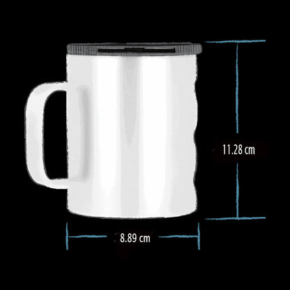 Taza Termica Grizzly Grip Camp Cup Doble Pared Al Vacio color charcoal