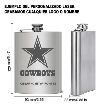 Licorera Anfora 7oz Bolsillo Acero Inoxidable Personalizada - Acero - SUIZA + XTREME