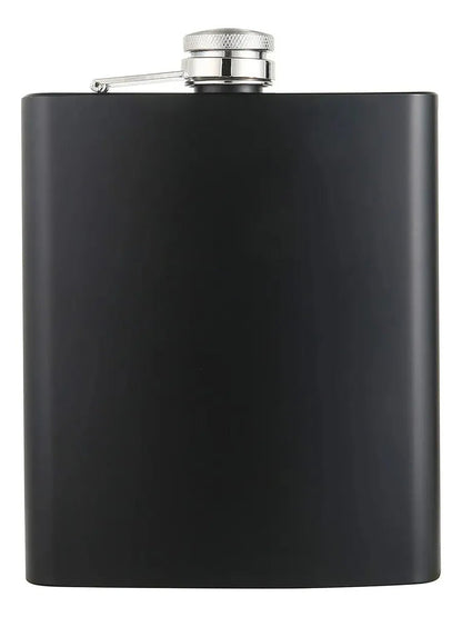 Licorera Anfora 7oz Bolsillo Acero Inoxidable Personalizada - Negra - SUIZA + XTREME