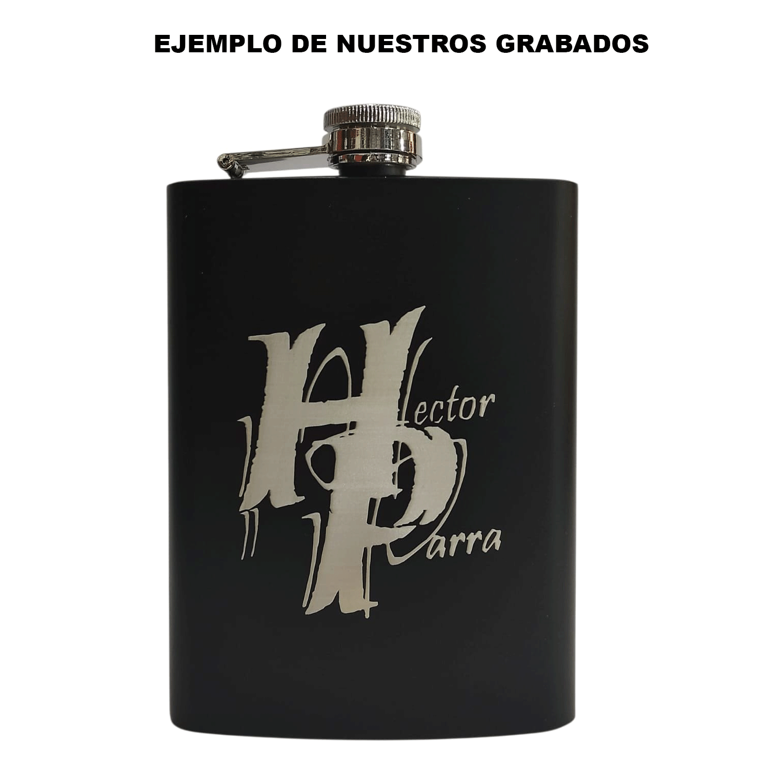 Licorera Anfora 7oz Bolsillo Acero Inoxidable Personalizada - Negra - SUIZA + XTREME