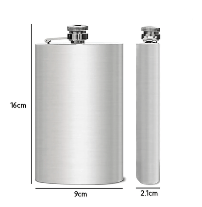 Licorera Anfora 9oz Bolsillo Acero Inoxidable Personalizada - SUIZA + XTREME