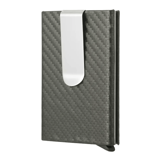 Money Clip Tarjetero Ejecutivo, Muy Elegante Marca S+x - Gris oscuro - SUIZA + XTREME