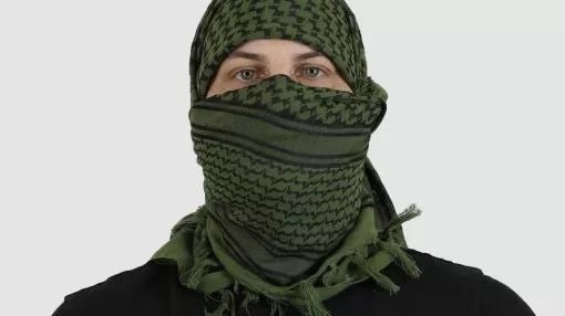 Palestina Shemagh Marca Condor 100% Algodón - Tan / Black - SUIZA + XTREME