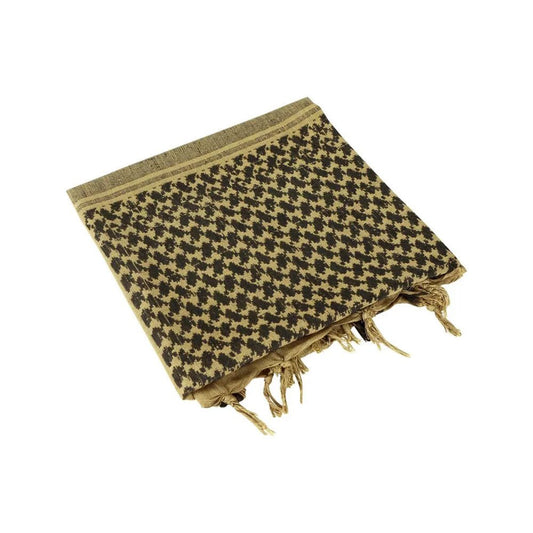 Palestina Shemagh Marca Condor 100% Algodón - Tan / Black - SUIZA + XTREME