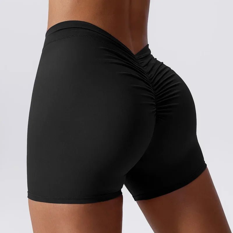 Pantalones cortos de yoga con espalda en V para mujer, para entrenamiento en el gimnasio, push up, deportivos, ajustados, mallas de ciclismo, ropa deportiva jdkg - SUIZA + XTREME