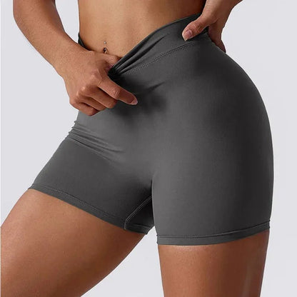 Pantalones cortos de yoga con espalda en V para mujer, para entrenamiento en el gimnasio, push up, deportivos, ajustados, mallas de ciclismo, ropa deportiva jdkg - SUIZA + XTREME