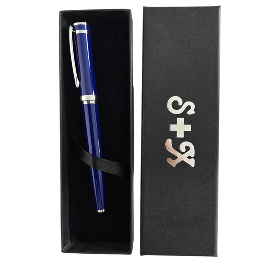 Boligrafo Pluma en estuche S+X - Azul