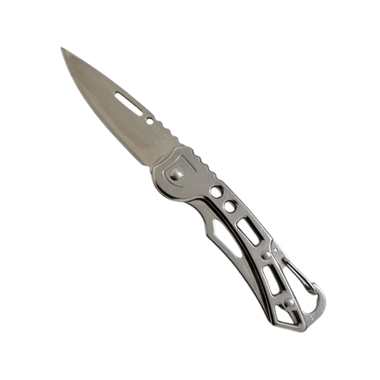 Elegante Navaja Marca S+x Plegable De Acero Inoxidable - Plata