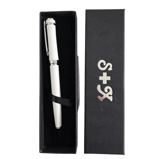 Boligrafo Pluma en estuche S+X - Blanco
