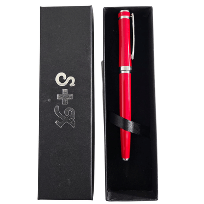 Bolígrafo Pluma en estuche S+X - Rojo