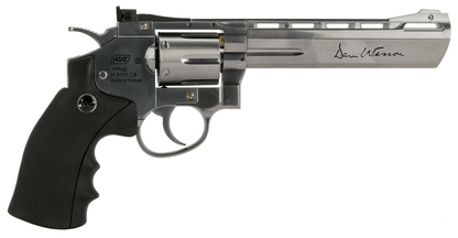 Revolver Dan Wesson 6" Níquel Full Metal CO2 de Postas Calibre .177(4.5mm) - SUIZA + XTREME