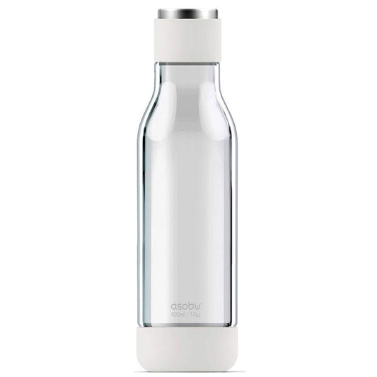 Termo Botella Asobu De Vidrio Aislado 500ml Inner Peace Gt50 Blanco - SUIZA + XTREME