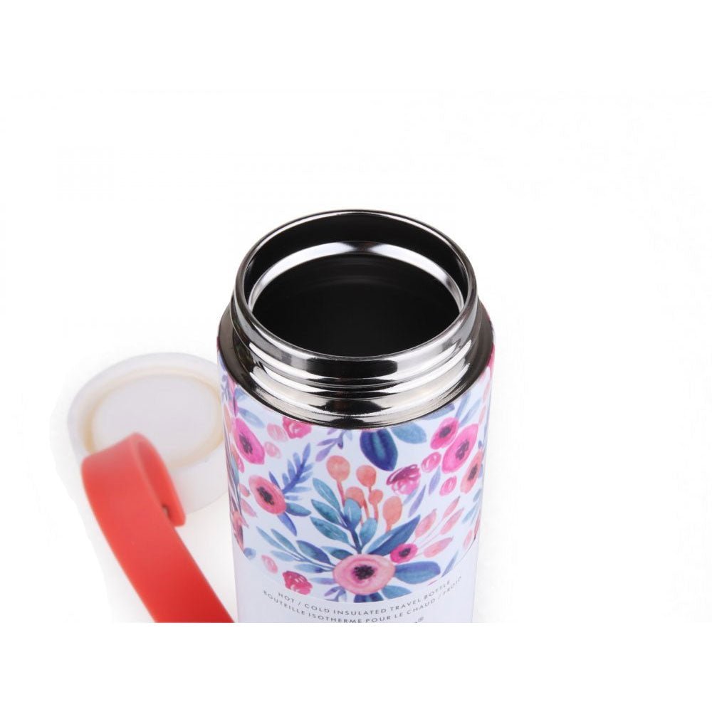 Termo De Viaje Asobu - Clutch&go LA16, 410 Ml Con Compartimiento Secreto - Floral - SUIZA + XTREME
