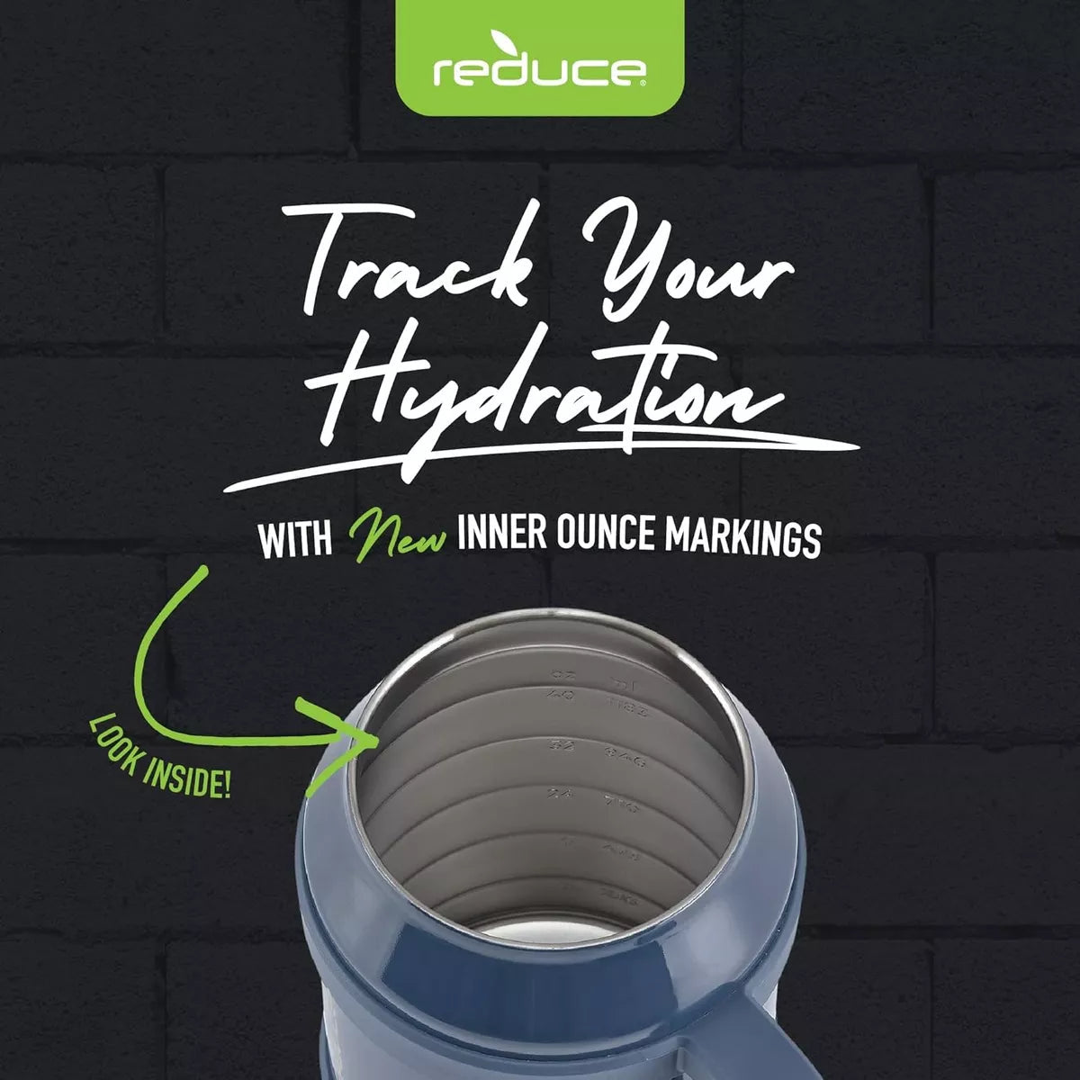 Termo Reduce Cold - 1 Mug 50oz (1478ml) Con Agarradera 36 Hrs - MINERAL BLUE - SUIZA + XTREME