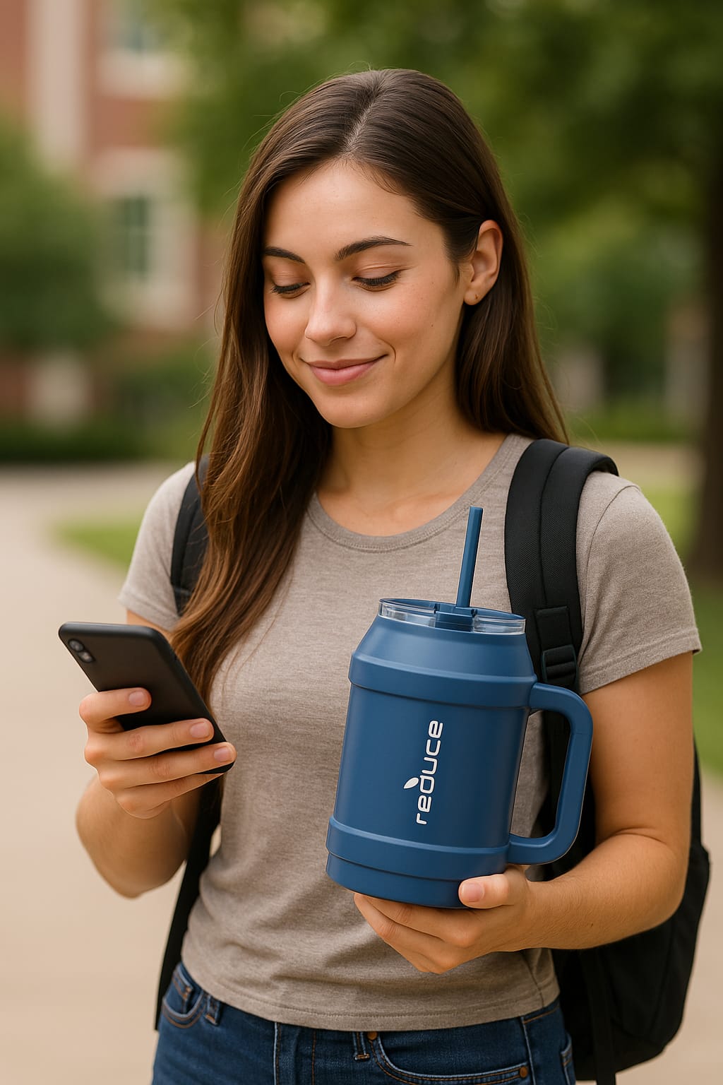 Termo Reduce Cold - 1 Mug 50oz (1478ml) Con Agarradera 36 Hrs - MINERAL BLUE - SUIZA + XTREME