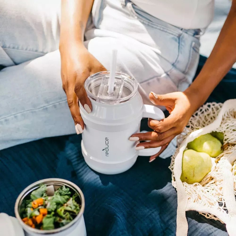 Termo Reduce Cold - 1 Mug 50oz (1478ml) Con Agarradera 36 Hrs - White - SUIZA + XTREME