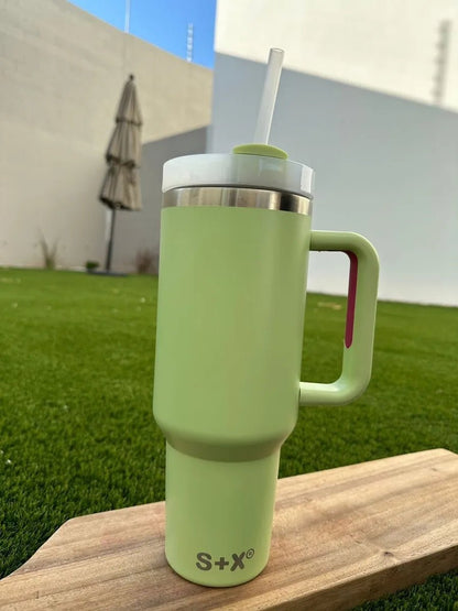 Termo S + X Adventure Quencher 40oz / 1180ml Doble Pared - Verde Claro - SUIZA + XTREME