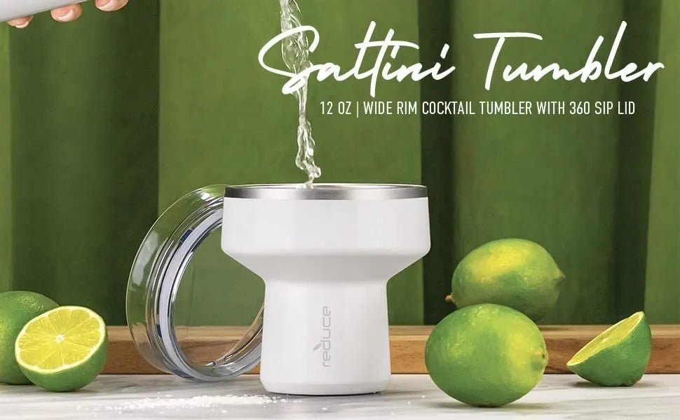 Vaso Termico Reduce Saltini 12oz/355ml Tapa Sorbo 360 Grados - SUIZA + XTREME