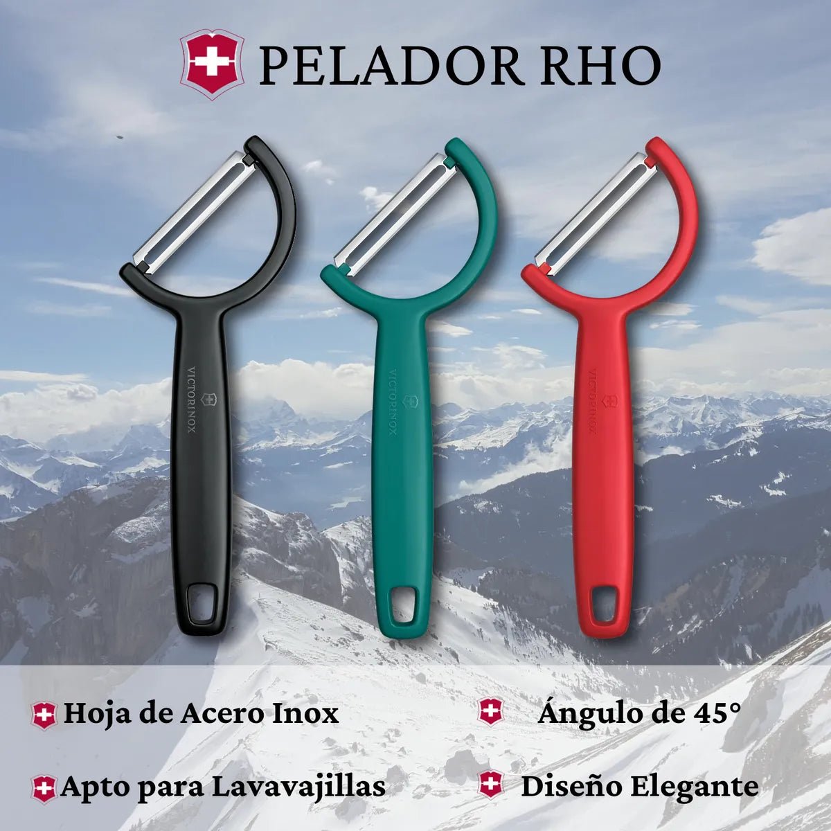Victorinox Pelador Recto, Rho Color Verde - 6.0950.4 - SUIZA + XTREME