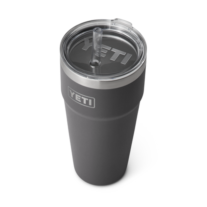 Termo YETI 26 Oz Rambler Con Straw Lid - Charcoal